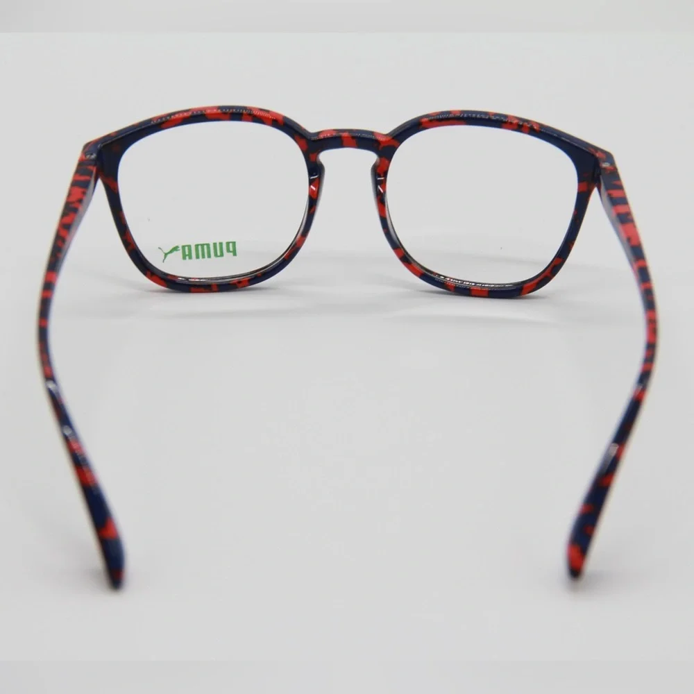NEW PUMA PU0080O 002 RED BLUE EYEGLASSES PUMA PU00800